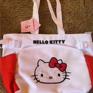 Hello Kitty Kids White and Red Backpack